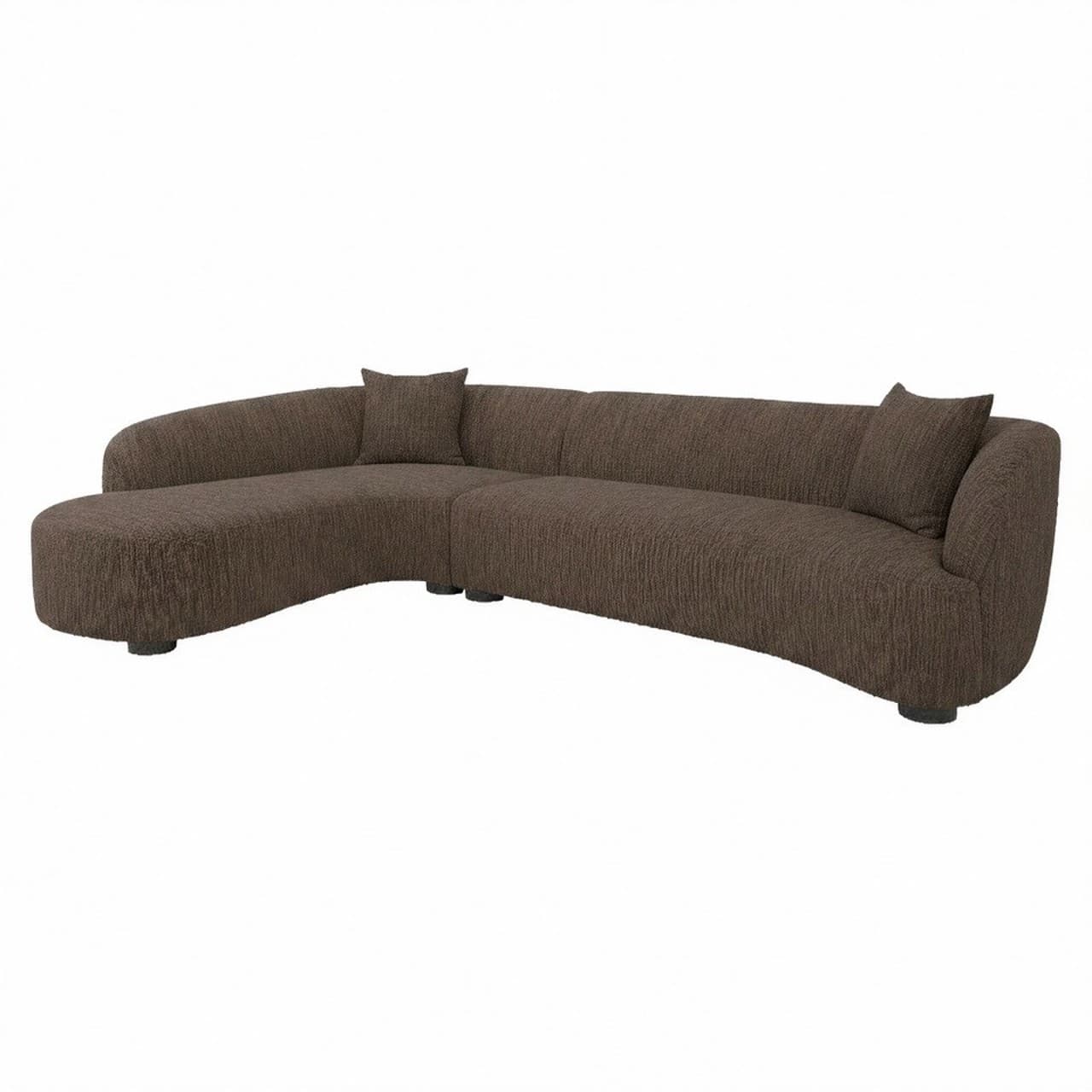 Bank Pandora lounge links bruin 260x320 cm