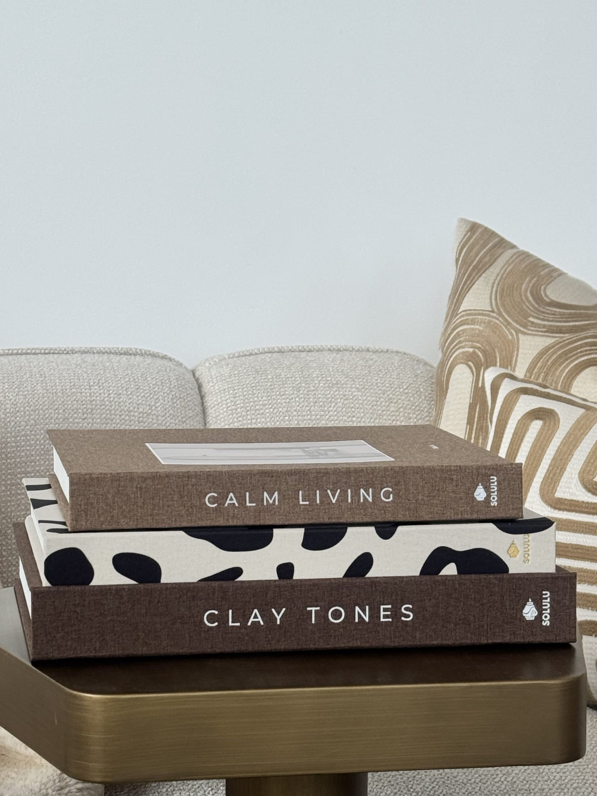 Boekendozen set van 3 linnen - Clay Tones, Leopard en Calm Living