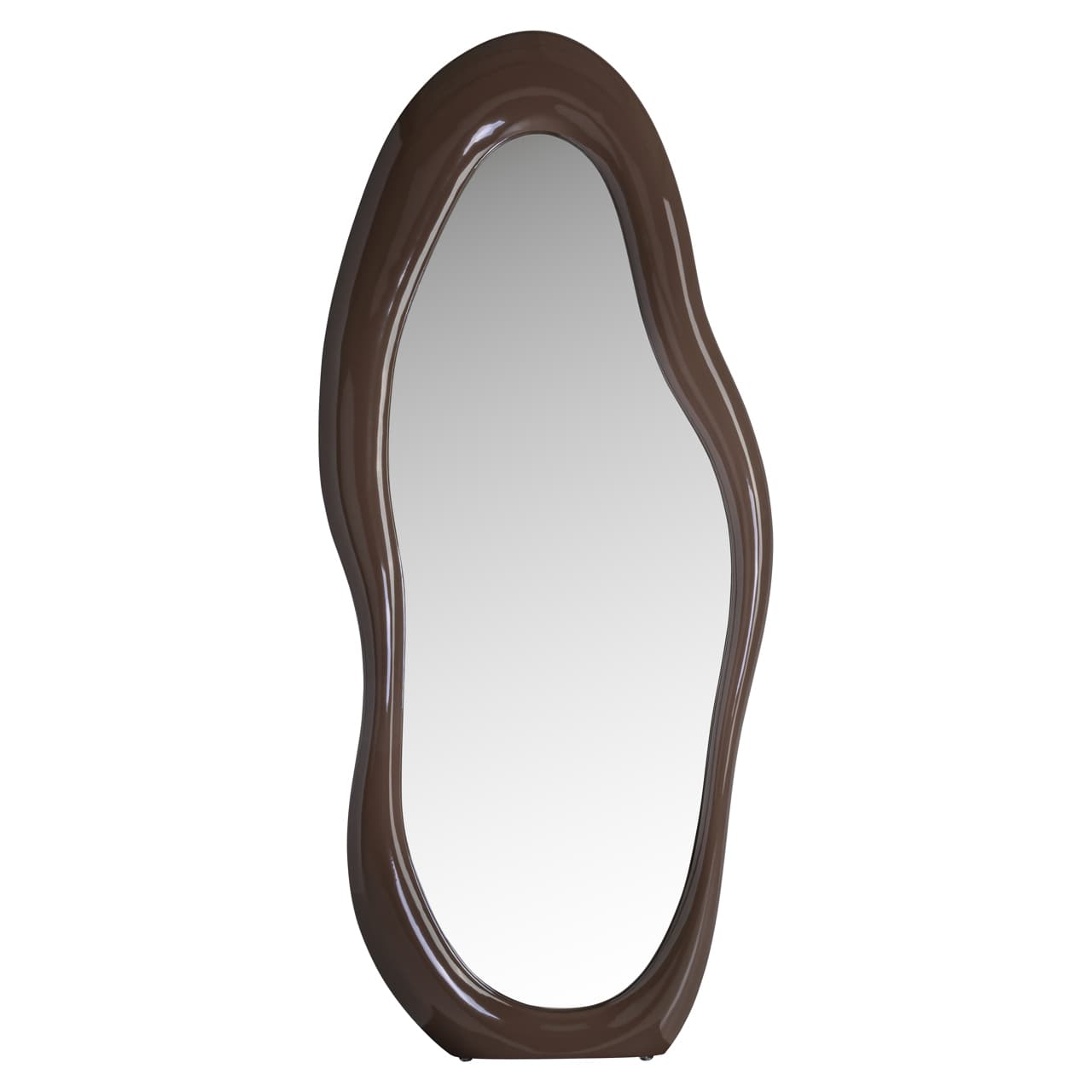 Spiegel Zia chestnut, organische vorm 80 x 180 cm