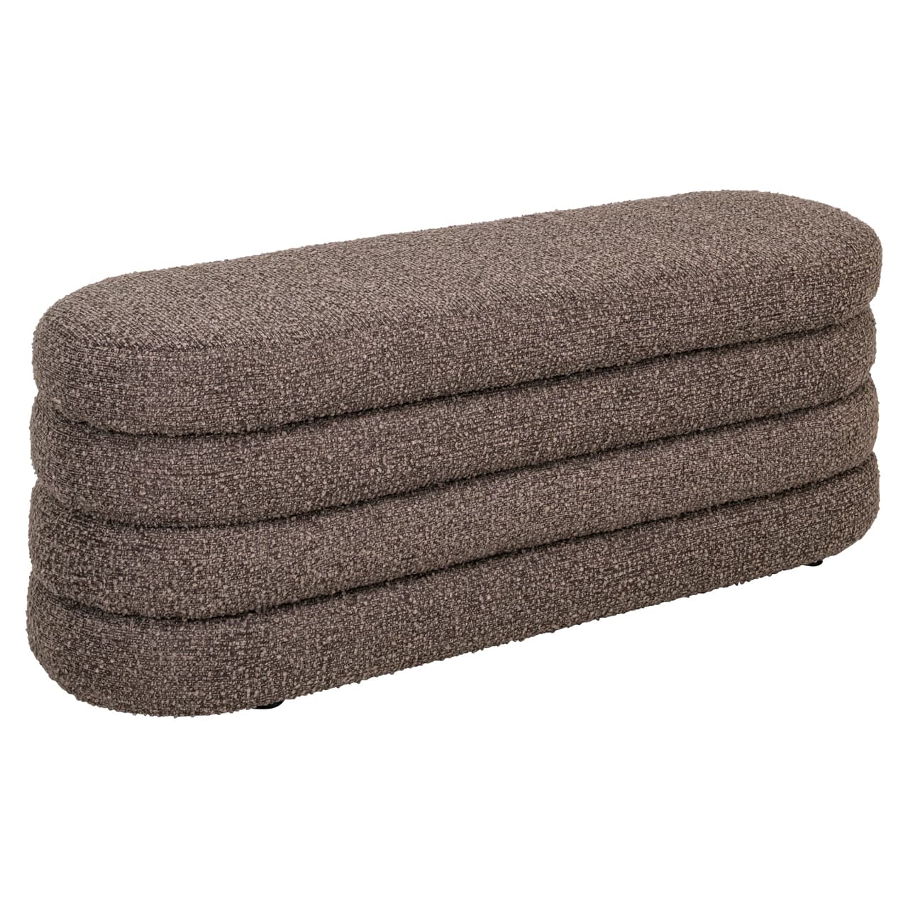 Poef & voetenbank Camille brown chunky