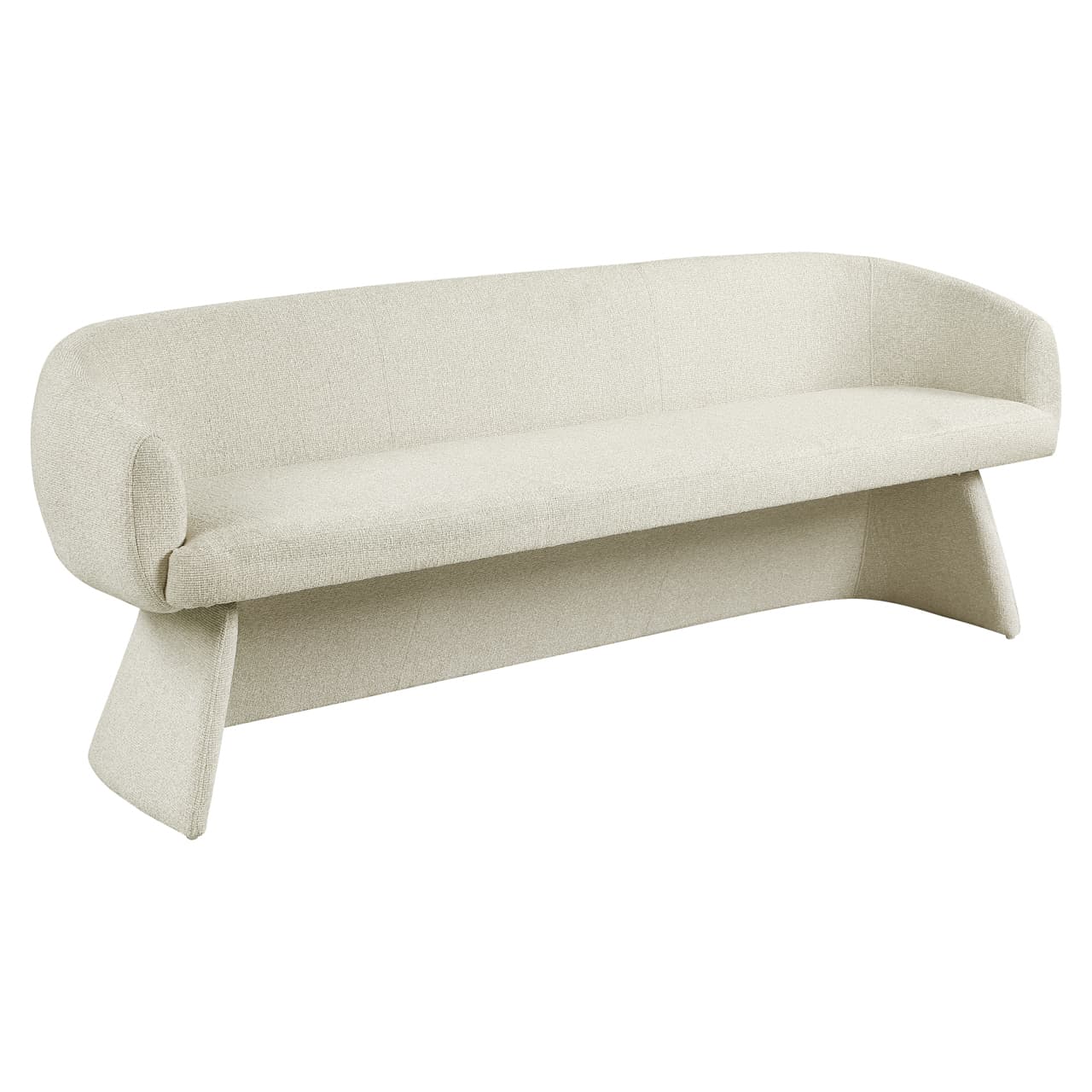 Eetkamerbank Quiriro biscotti, 210 cm met rugleuning