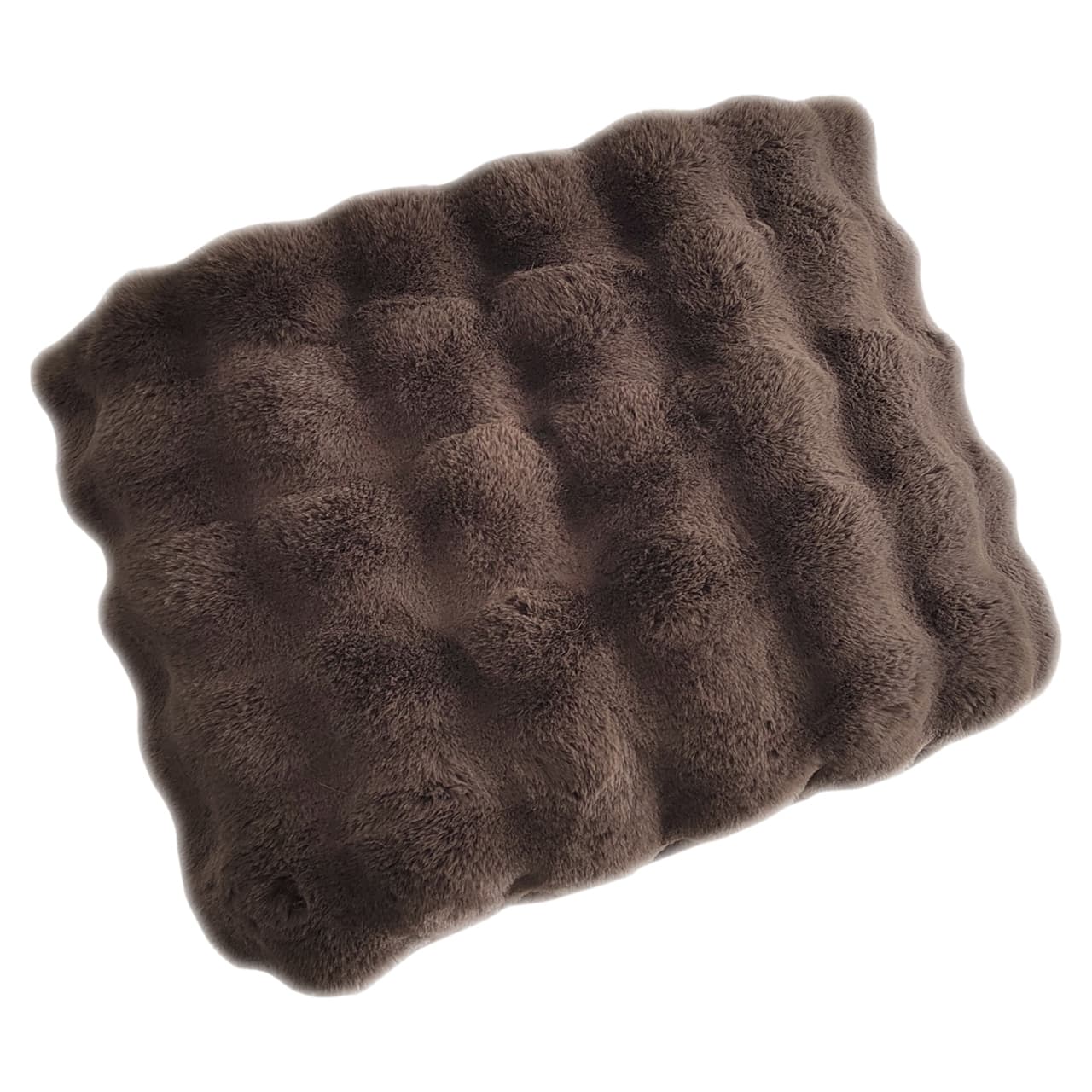 Plaid Winter Haze brown, bont-look 200x300 cm