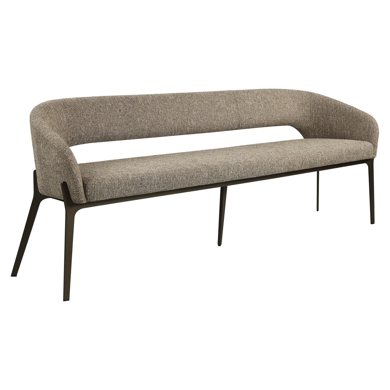 Eetkamerbank Kenzi brown tweed