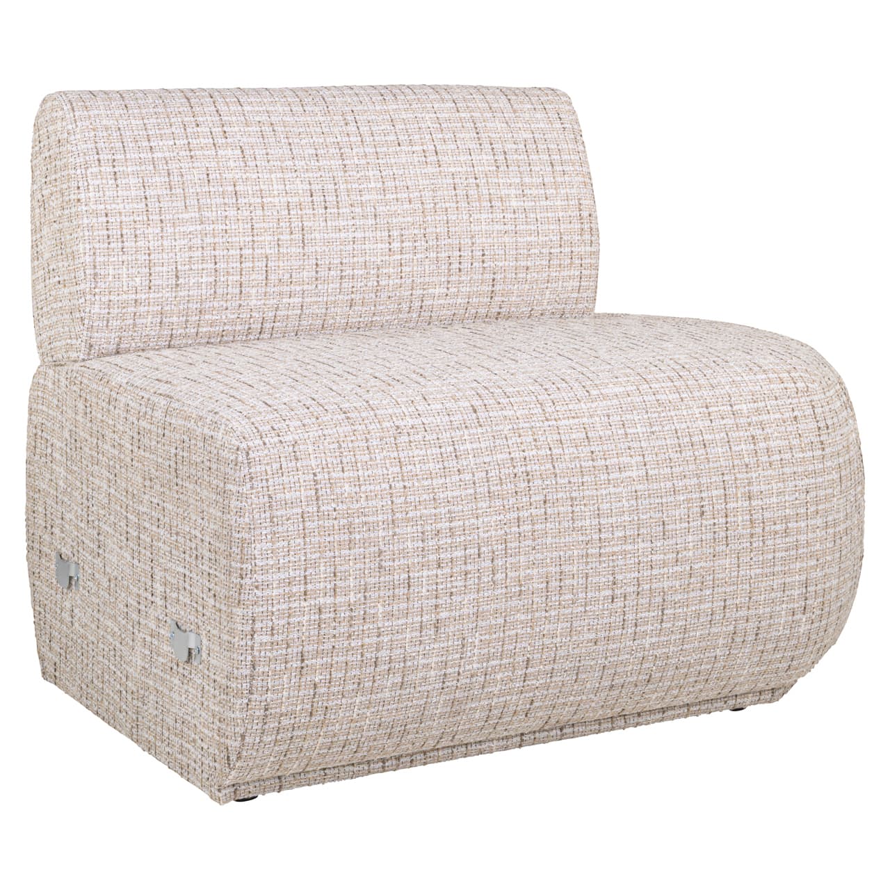 Eetkamerbank Sorrobon trendy cream, open end right straight